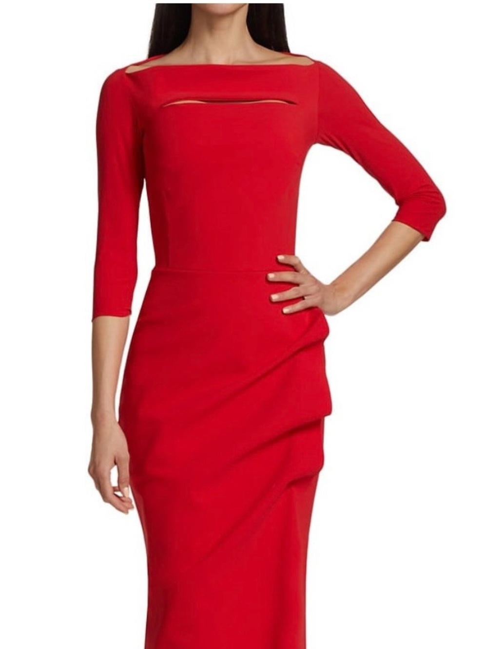 🇮🇹👗 Chiara Boni La Petite Robe Kate Gown in Passion